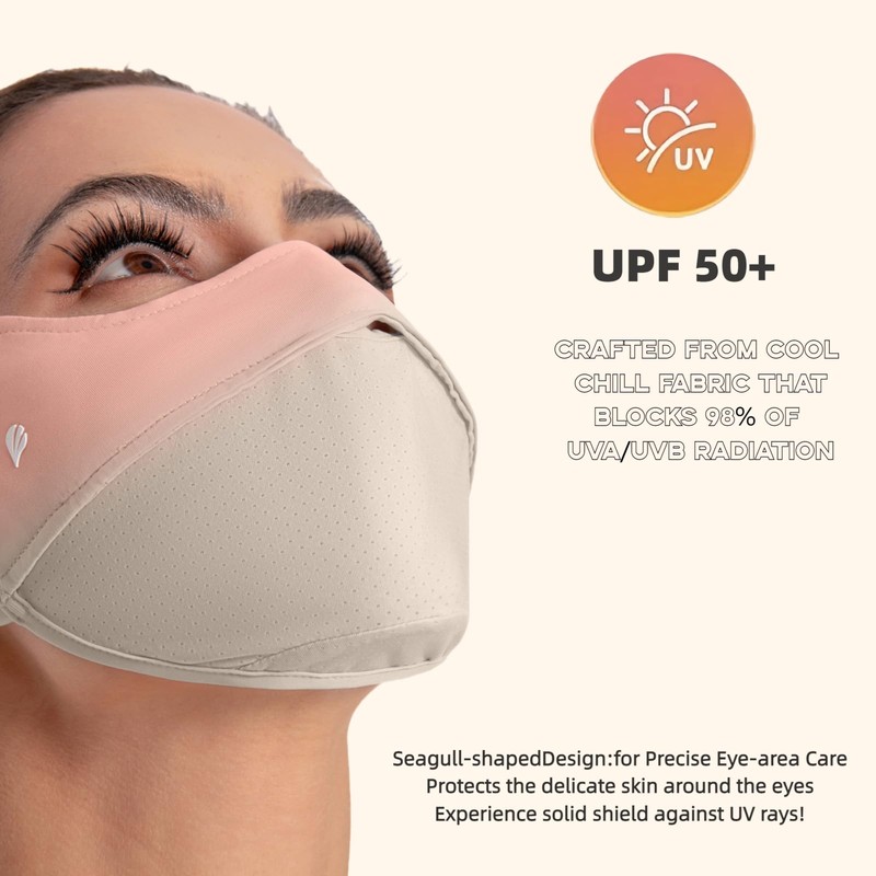 SPGOLF UV Sun Protection Face Cover Neck Gaiter Scarf UPF50+