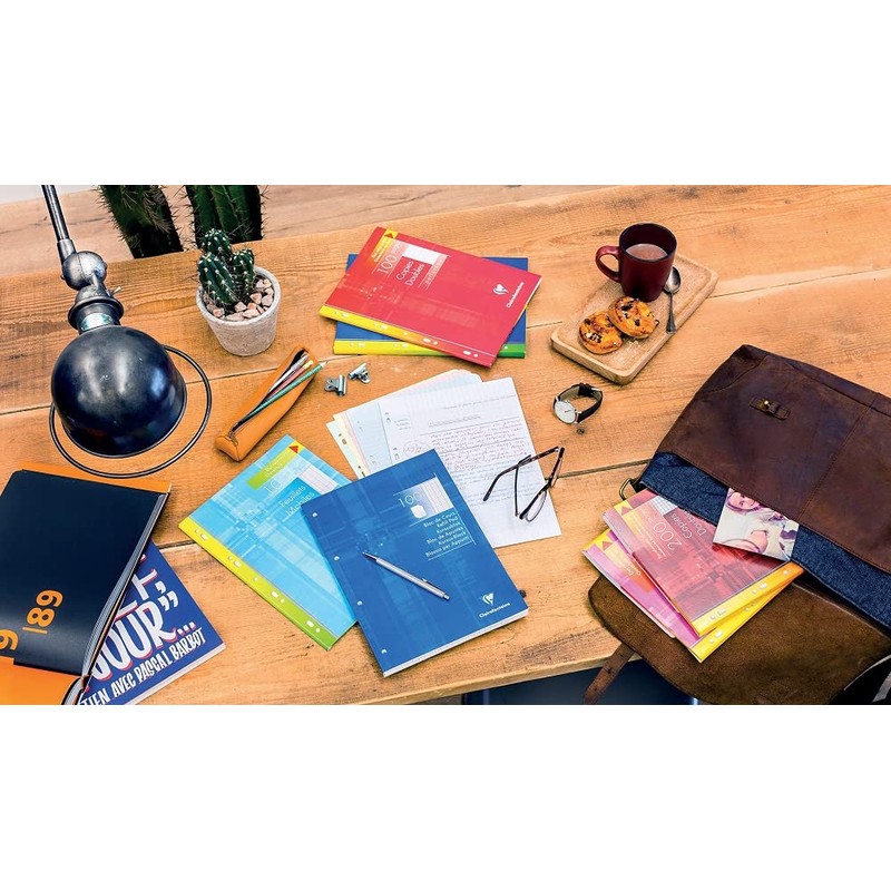 Clairefontaine 1730C Ring Binder Pad A4 Blank, 10 Pack, 50