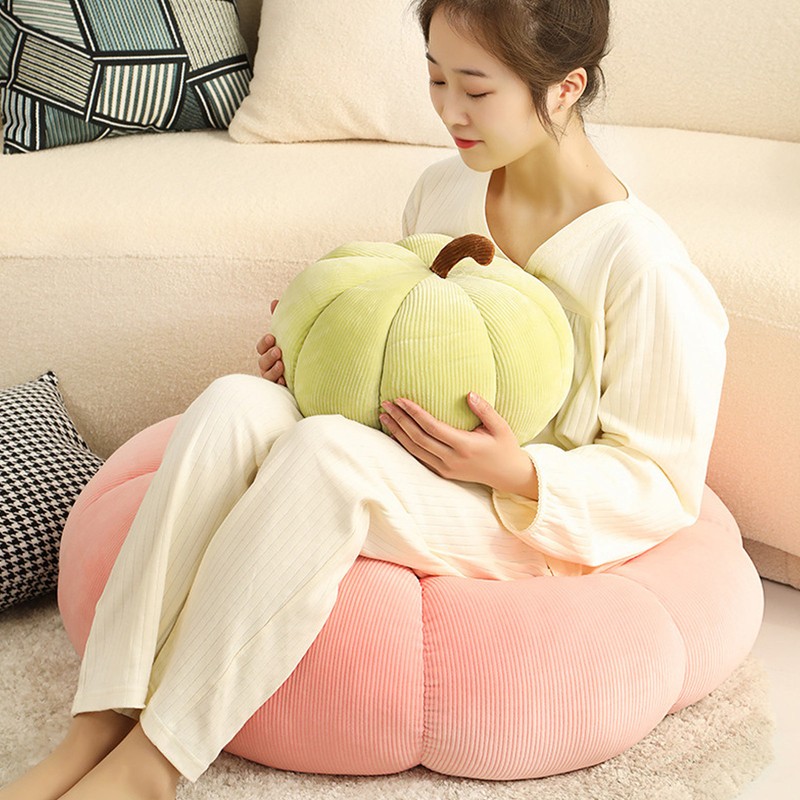 Pumpkin Throw Pillow Multipurpose Innovative Simulation Soft Fuffy Pumpkin Plush