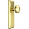 Nostalgic Warehouse New York Door Knob with Plate