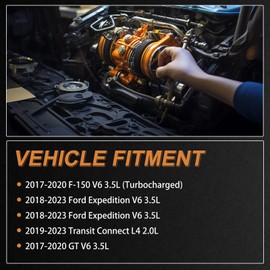 Engine Variable Valve Timing (VVT) Solenoid fit for 2017-2020 F-150 2018-2023 Ford Expedition 2018-2023 Ford Expedition 2019-2023 Transit Connect 2017-2020 GT V6 3.5L Replaces ‎HL3Z-6M280-A 916-612