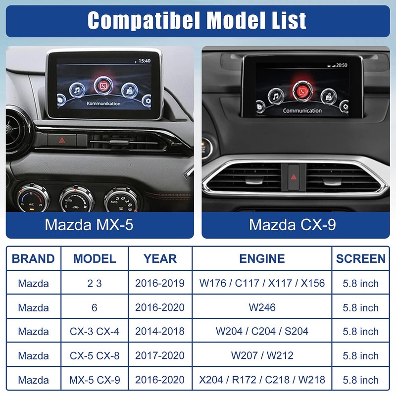 Mazda Carplay and Android Auto Retrofit Kit, TK78-66-9U0C OEM Hub
