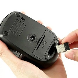 2.4Ghz Wireless Mobile Optcal Mouse with 6 Buttons, 4 DPI Levels, USB Wireless Receiver black                                                         