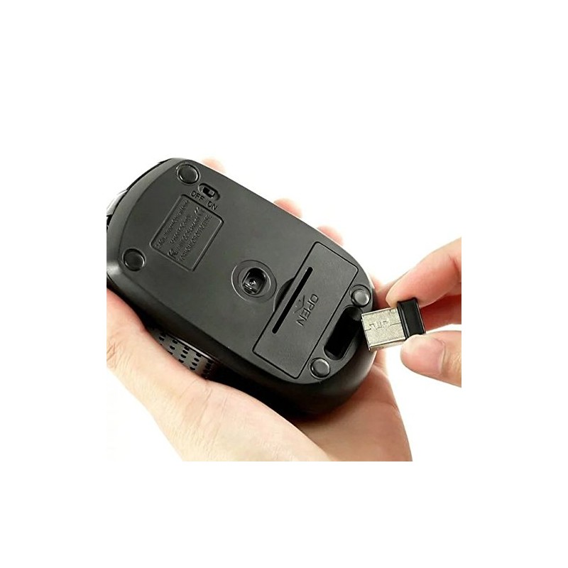 2.4Ghz Wireless Mobile Optcal Mouse with 6 Buttons, 4 DPI