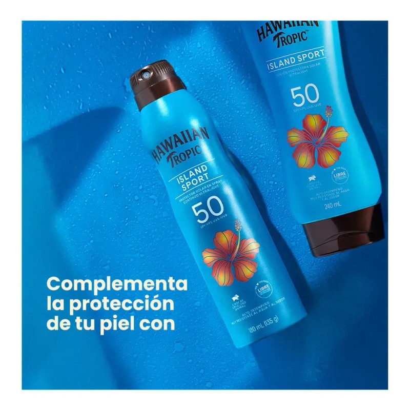 Protector Solar Hawaiian Tropic Island Sport 50+FPS 240 ml
