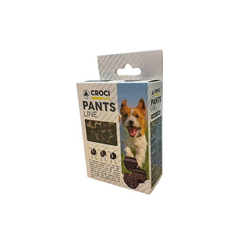 CROCI Hygienic Knickers Doggy Pants, 30/35 cm, Medium, Black