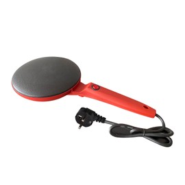 800W Electric Crepe Maker Machine Easy To Use Multifunction Portable Round Pancake Griddle for Home Use Red EU Plug 220V