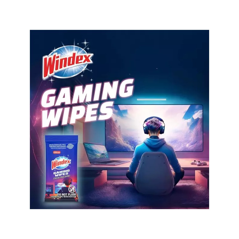 Wndex 윈덱스 게이밍 클리닝 물티슈 모든 장비와 전자제품을 즉시 청소할