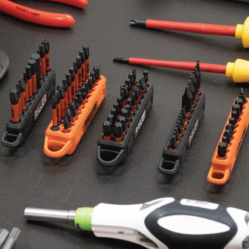 Railer Screwdriver Bit Holder Storage Organizer - 3 Pack –