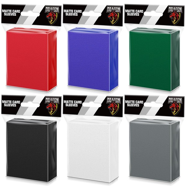 600PCS Card Sleeves for Collectable Gaming Cards, Matte Card Protectors