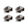 CZAKOMIX Pack of 4 Coffee Colour Window Lock, Adjustable Window