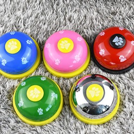 TopHomer Pet Training Bell Doorbell Potty Toilet Training Communication Bell Cat Pet Potty Clear Ring Red