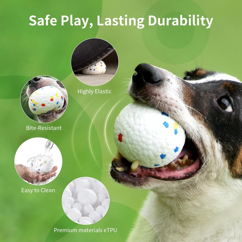 uahpet 2.5inch iRetriever Balls 4Pack for iRetriever Dog Ball Launcher,