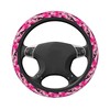 Mlanxi Camouflage Camo Pink 15 Inch Universal Steering Wheel Covers,