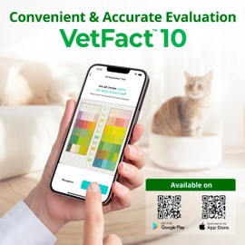[5Kits] Free Mobile App 10 Parameter Urine Test Strips for Cat & Dog, Cat & Dog UTI Test Strips at Home ; Glucose, Specific Gravity, pH, Ketone, Protein & More