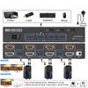 HDMI KVM Switch 2 Monitors 3 PC, 4K@60Hz Dual Monitor