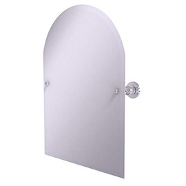 Allied Brass AP-94 Frameless Arched Top Tilt Beveled Edge Wall Mirror, Polished Chrome