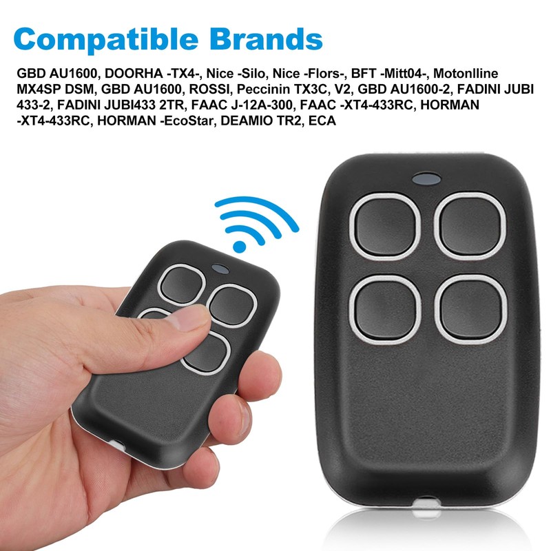 WODHMIEY Wireless Copy Remote Controller, 4 Button Wireless Remote Control