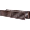 Repa Market 18" x 4" Inch Brown Plastic Door Grille
