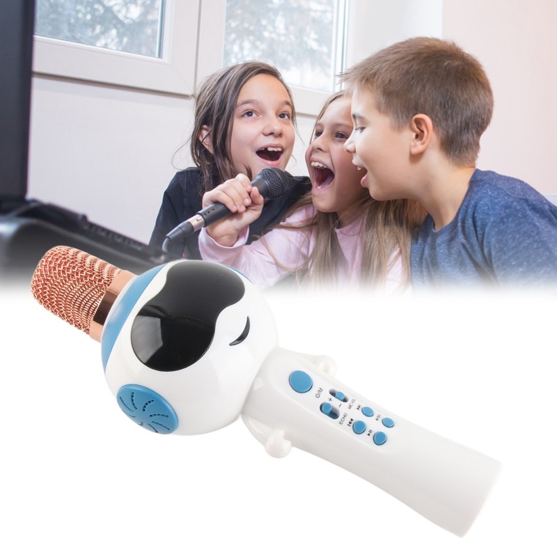 Bluetooth Microphone Children's Wireless Microphone with Sound Mode Intelligent Function