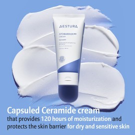 AESTURA ATOBARRIER 365 Cream with Ceramide – 100-Hour Long-Lasting Hydrating Face Moisturizer for Dry & Sensitive Skin – Skin Barrier Repair, Hypoallergenic & Cruelty-Free – 2.7 Fl Oz (45ml)