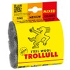 TROLLULL Steel Wool | Wire Wool Pads, 3 DIY Pads in fine, medium and coarse, 1 pack contains 3 handy sanding and polishing pads