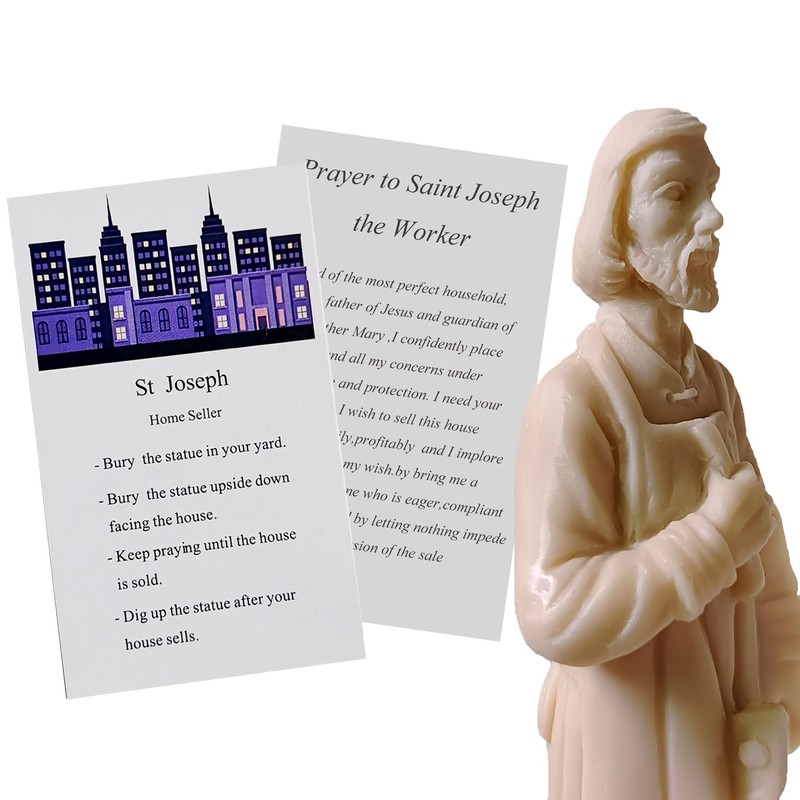Flazmyxent St Joseph Statue for Selling House Resin Figurine Protecting
