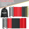 Ohuhu Ratchet Tie Down Straps 16-Pack (8-Pack Orange + 8-Pack