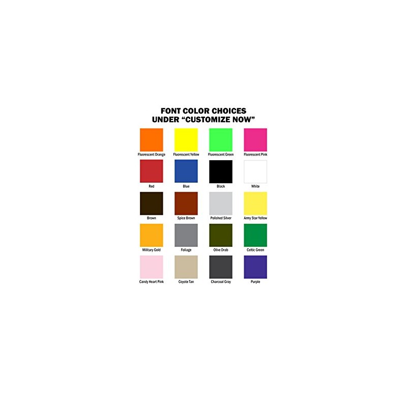 Uniform Work Shirt Patch Customized Embroidered Drk Brown Border and