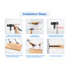 Seimneire 6pcs 3 Inch Floating Shelf Bracket, Heavy Duty Hidden