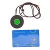 Volcanic Lava Energy Stone Pendant Green Core Promote Circulation Adjustable