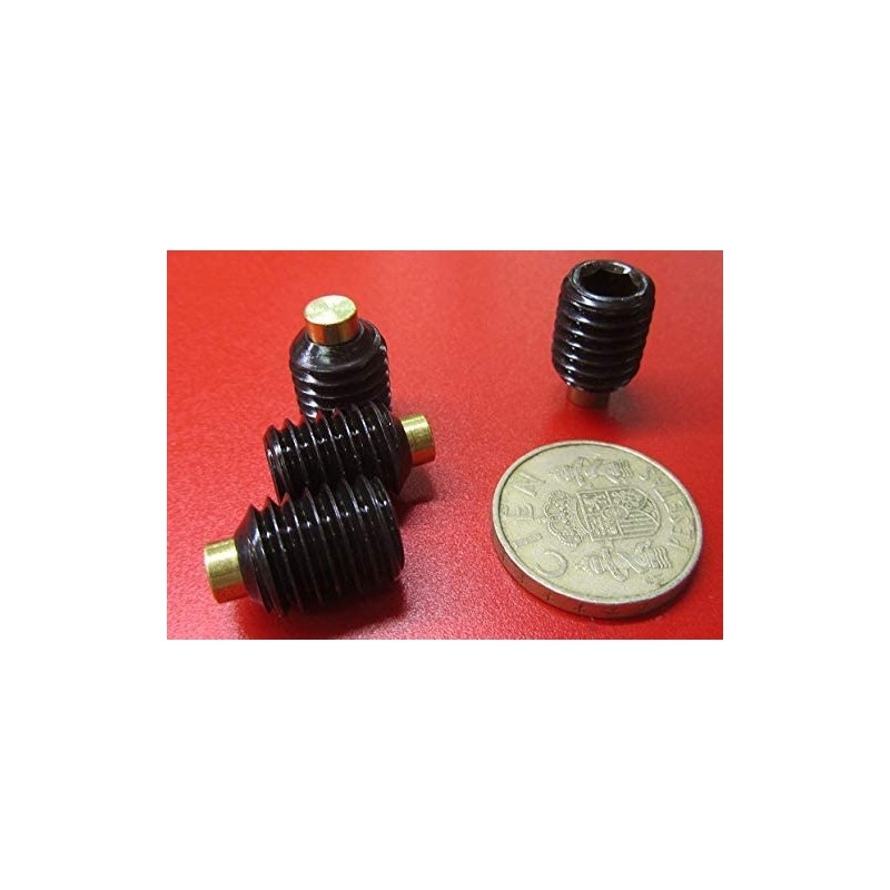 Black Oxide Steel Brass Tip Set Screw 1/2-13 x .625"