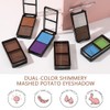 FeiCuiYun Double color eye shadow, Eyeshadows Creamy, high pigment eye