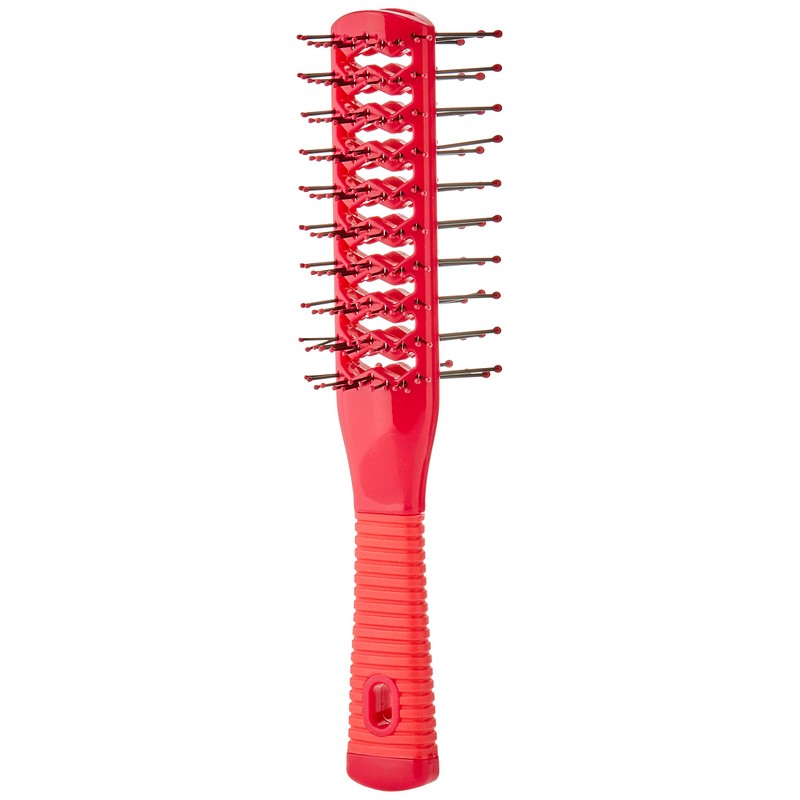 Comair 3020645 Tunnel Valve Brush Double-Sided Ruby Red