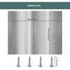 30" x 23.4"Stainless Steel Stove Backsplash Splatter Protecter， Range Hood