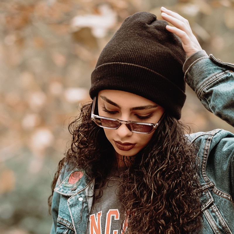 ZOORON Beanie for Men Women Warm Winter Hats Acrylic Knit