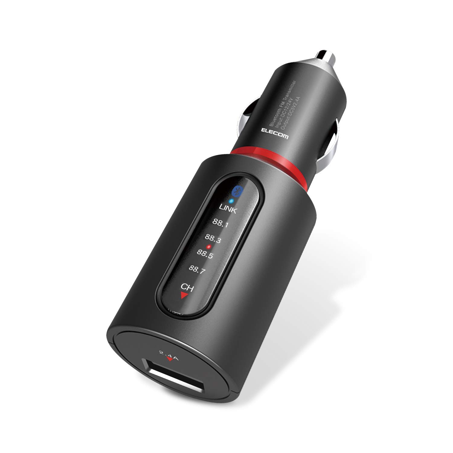 erekomu FM Transmitter High Sound Quality Bluetooth USB Kline X Port 2. ...