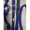 black and blue pony bitless bridle horse tack side pull