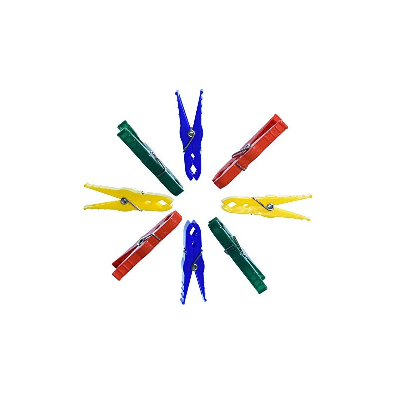 Hagespiel, 100 Plastic Clothes Pegs, Extra Strong, Quality Product with