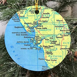Fort Myers Florida Christmas Ornament, Captiva Island
