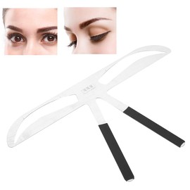 Professional Eyebrow Template - Shaping Stencils Makeup Permanent Tattoo Eyebrow Balance Ruler Lady's Rule Make-up Tool Natural Effect and Simple Operation(Silk Fog Eyebrow)