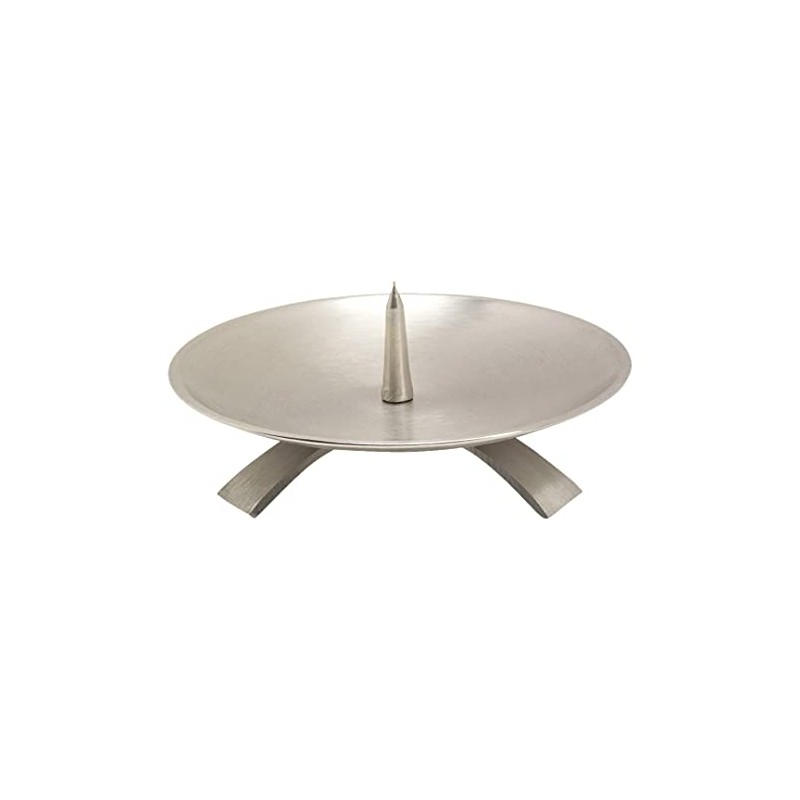 NKlaus 10715 Triangular Candlestick Diameter 13.0 cm with Pin Large