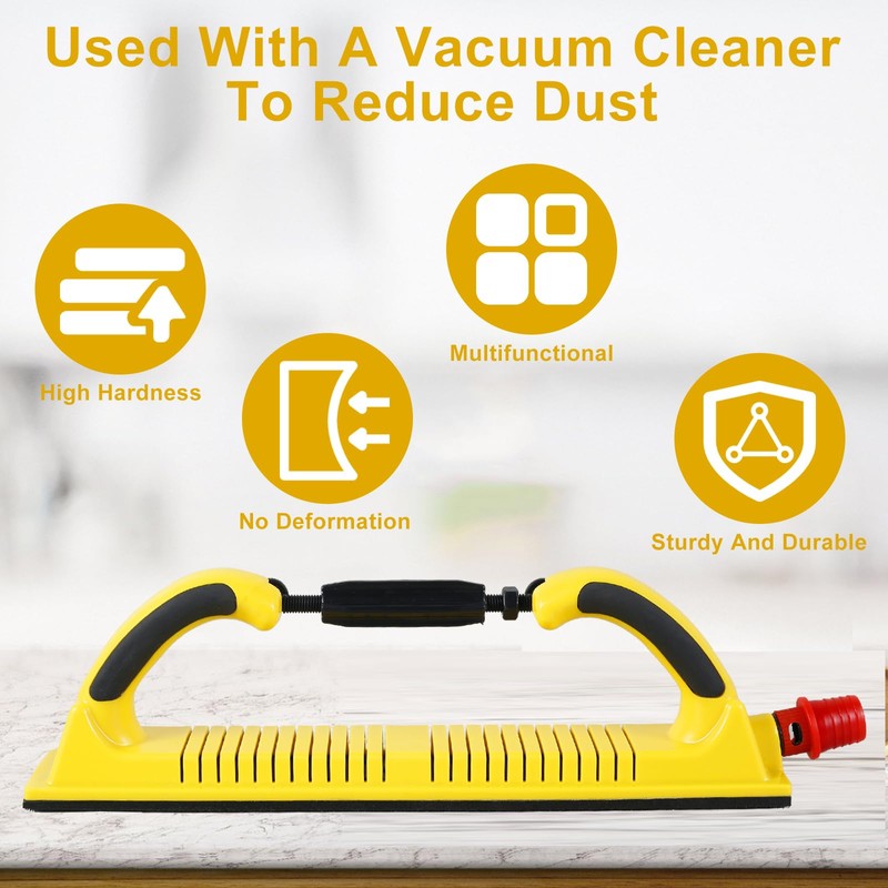 Adjustable Radius Flex Longboard Hand Sanding Block-Dust-Absorbing Sanding Blocks with