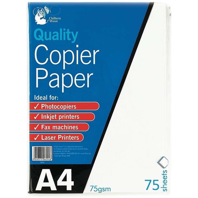 A4 Copier Paper 75 Sheets 75Gsm Photocopy, Laser & Inkjet