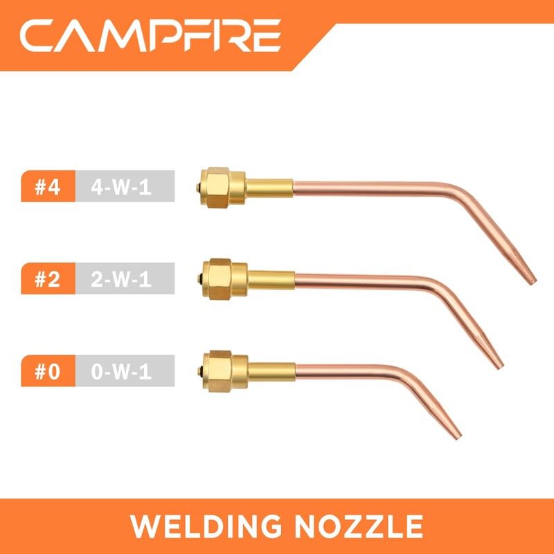 CAMPFIRE Oxygen Acetylene Torch Kit, 12 Pcs Welding Cutting Torch