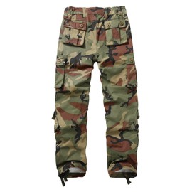 KOCTHOMY Women's Cargo Pants, Ripstop Casual Cotton Camo Military Army Combat Work Pants with 8 Pockets C29 4