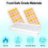 Ice Cube Trays for Freezer, Ice Cube Bin Scoop Trays,