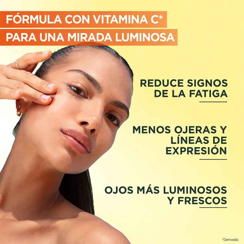 Garnier Skin Active Contorno Ojos Express Aclara Vitamina Niacinamida Cafeína