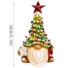 Christmas Tree Gnome Santa Claus Resin Faceless Dwarf Statue Christmas