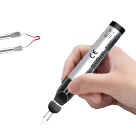 CYSFETENA Thread Burner Pen, Handheld Thread Zapper,Quick Melt One Touch Beading Cord Burner Tool for Burning and Trimming Thread, Wood Heat Transfer Ironing Fast Melting Wax, 5.25 Inches